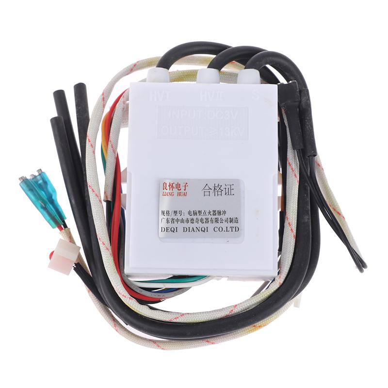 Fogão a gás DC 3V com ignição dupla e display de controle de temperatura, ignição por pulso
