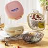 Moisture-Proof Portable Pill Box 7 Compartment Dustproof Medicine Organizer Food Grade Visible Weekly Pills Container Easy Carry