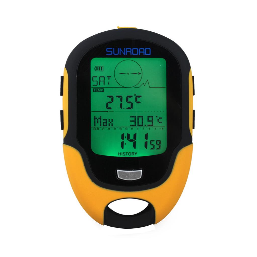 Multifunction LCD Digital Altimeter Barometer Compass Thermometer Hygrometer Weather Forecast LED To