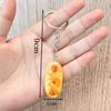 Simulation Food Keychain Bread Pendant Y2k Personalized Resin Keychain Couple Family Keychain Pendant