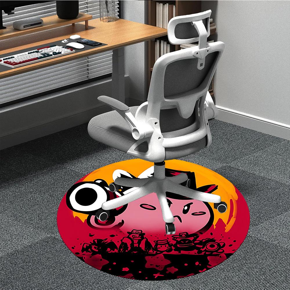 1pc Kirby Cowboys Office Round Area Rug, Bedroom Living Room Home Decor, Room Deco,  Offic a1016226 80cm by 80cm