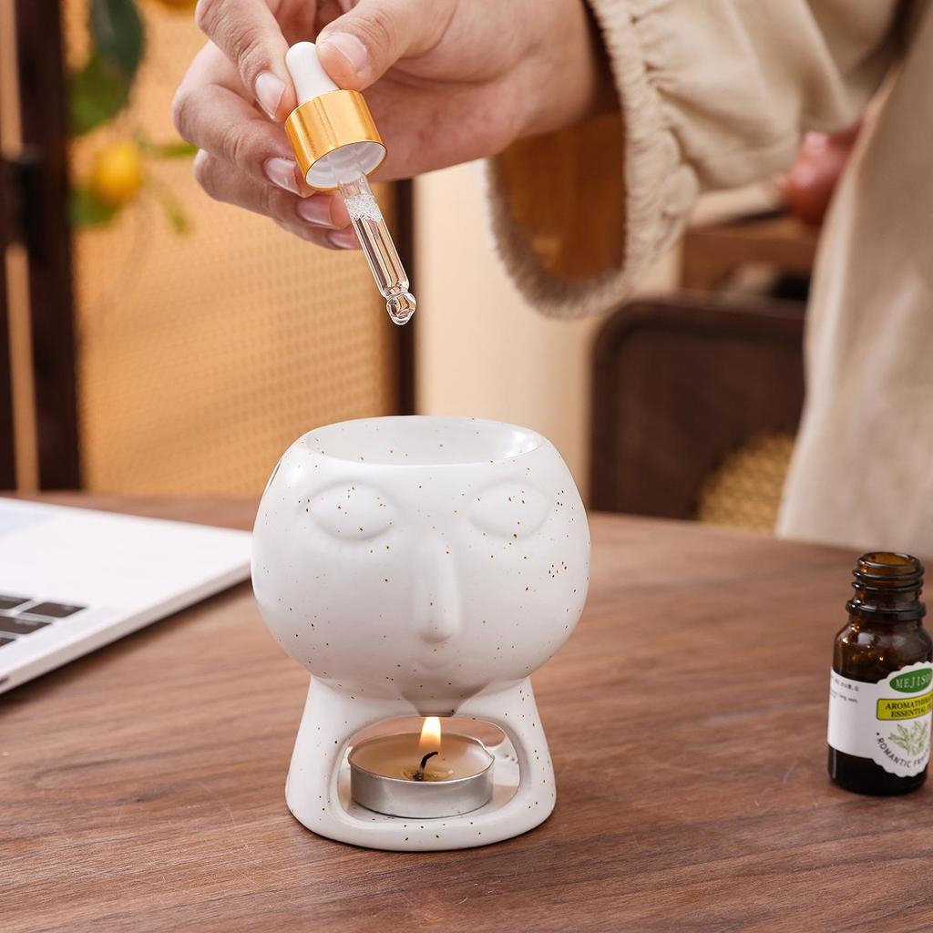 Ceramic Aromatherapy Diffuser for Home, Office, and Salon - Essential Oil and Incense Burner
