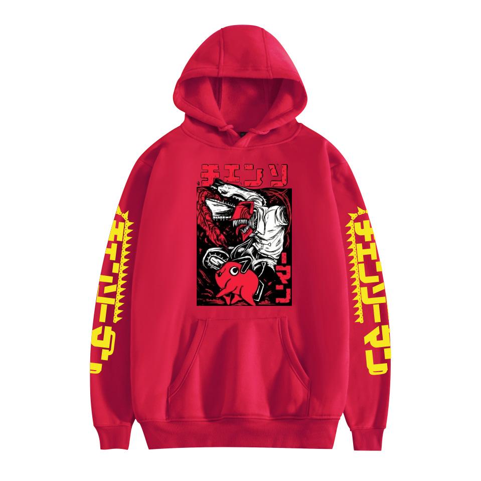 Chainsaw Man Hooded for Aldult Streetwear Hoodie Printed Unisex Hooded Pullover