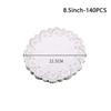 140 Pcs Round Baking Paper White Lace Paper New Oil-absorbing Paper  Cake Baking