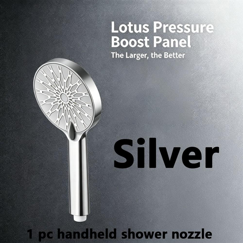 1 pc high-end hotel bathroom with the same shower head, available in both handheld and overhead options, durable, drop resistant