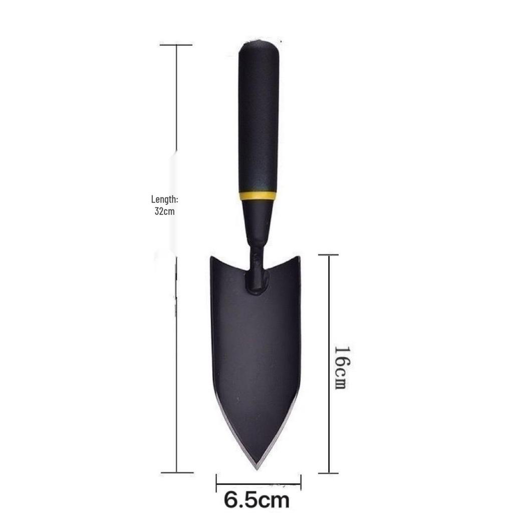 Odolná zahradní lopata z manganové oceli pro obracení půdy a sázení