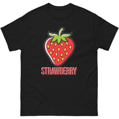 Erdbeerliebhaber Lebensmittelbild Cartoon Lustiges T-Shirt Shirt