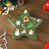 1Pc Tinplate  Multipurpose Five-pointed Star Candy Christmas Pattern Christmas