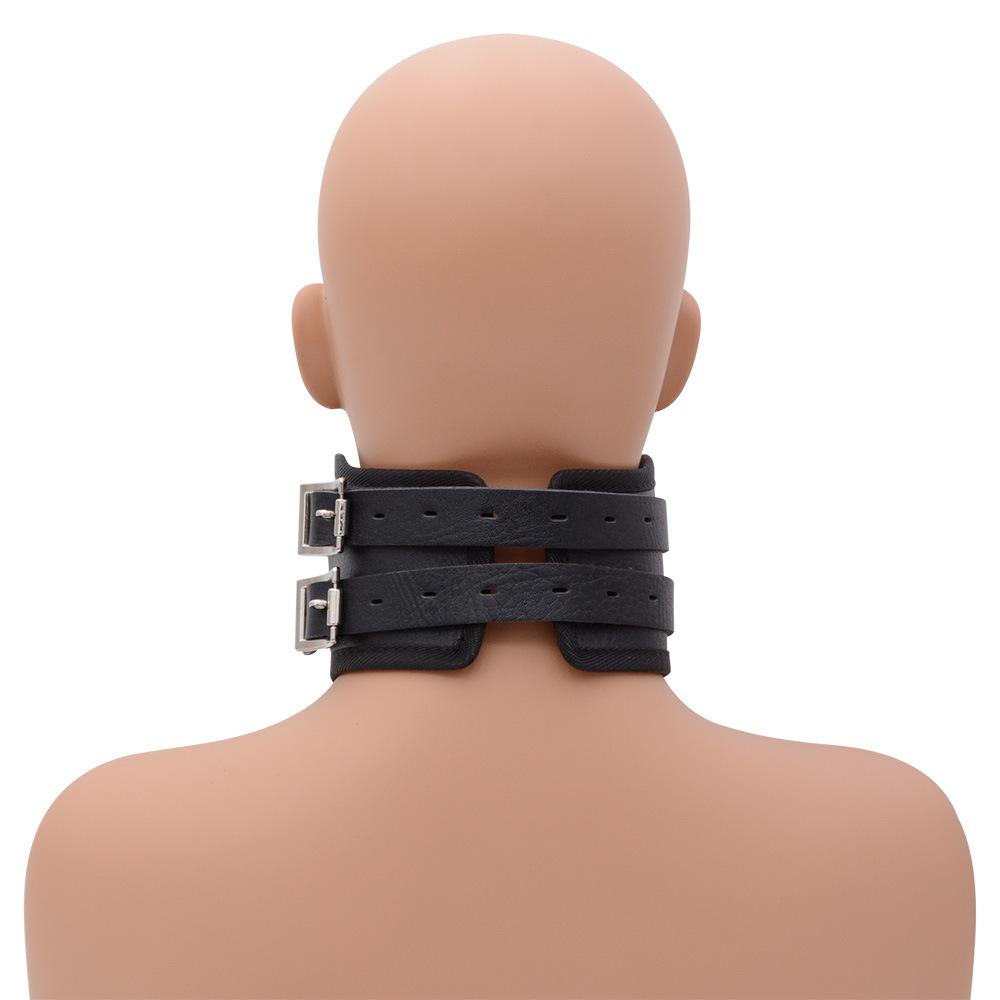 Adult Sex Collar Male Female Sexy Neck Cover Neck Cover Accessories Erotic Leather Neck Strap Fetish Slave Bondage Collar