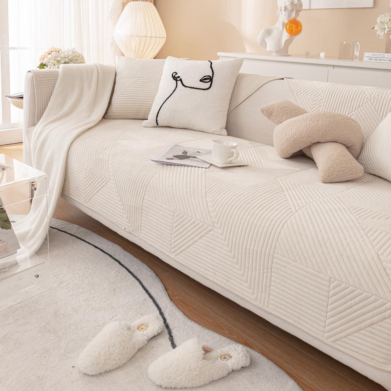 Осень и зима Новая голландская плюшевая супер мягкая однотонная вышитая диванная подушка — фото 10