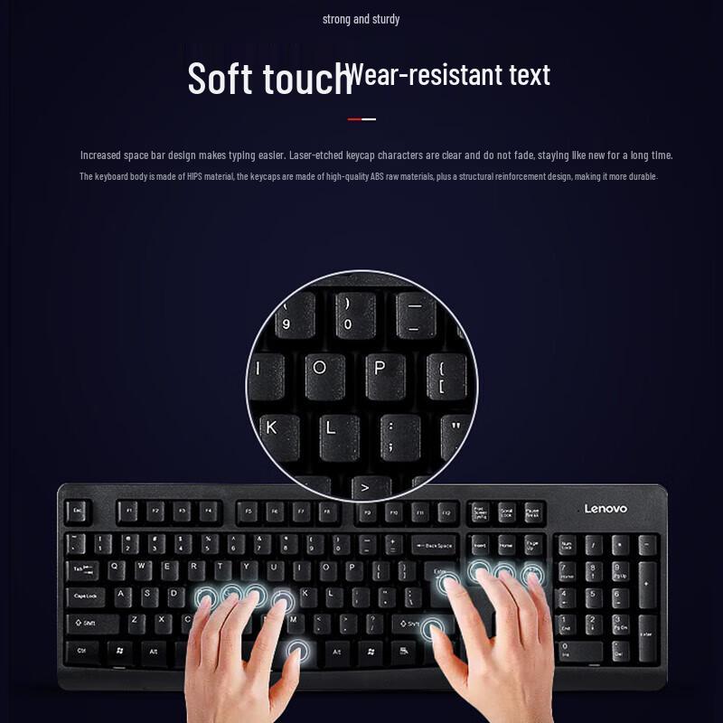 Lenovo KN101 Wireless Keyboard and Mouse Combo