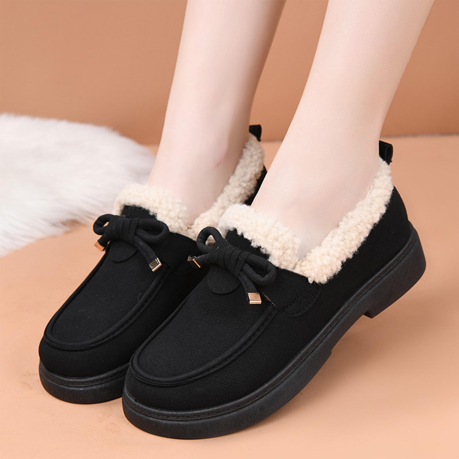 Women s -Lined - Warm Loafers for Winter Daily Wear 36