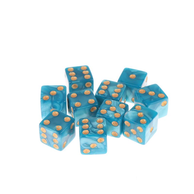 Aventurine Impression Dice 6-Sided Game Dice 16mm Acrylic D6 Dice Set For DND RPG Table Board Ame Or Teaching Math