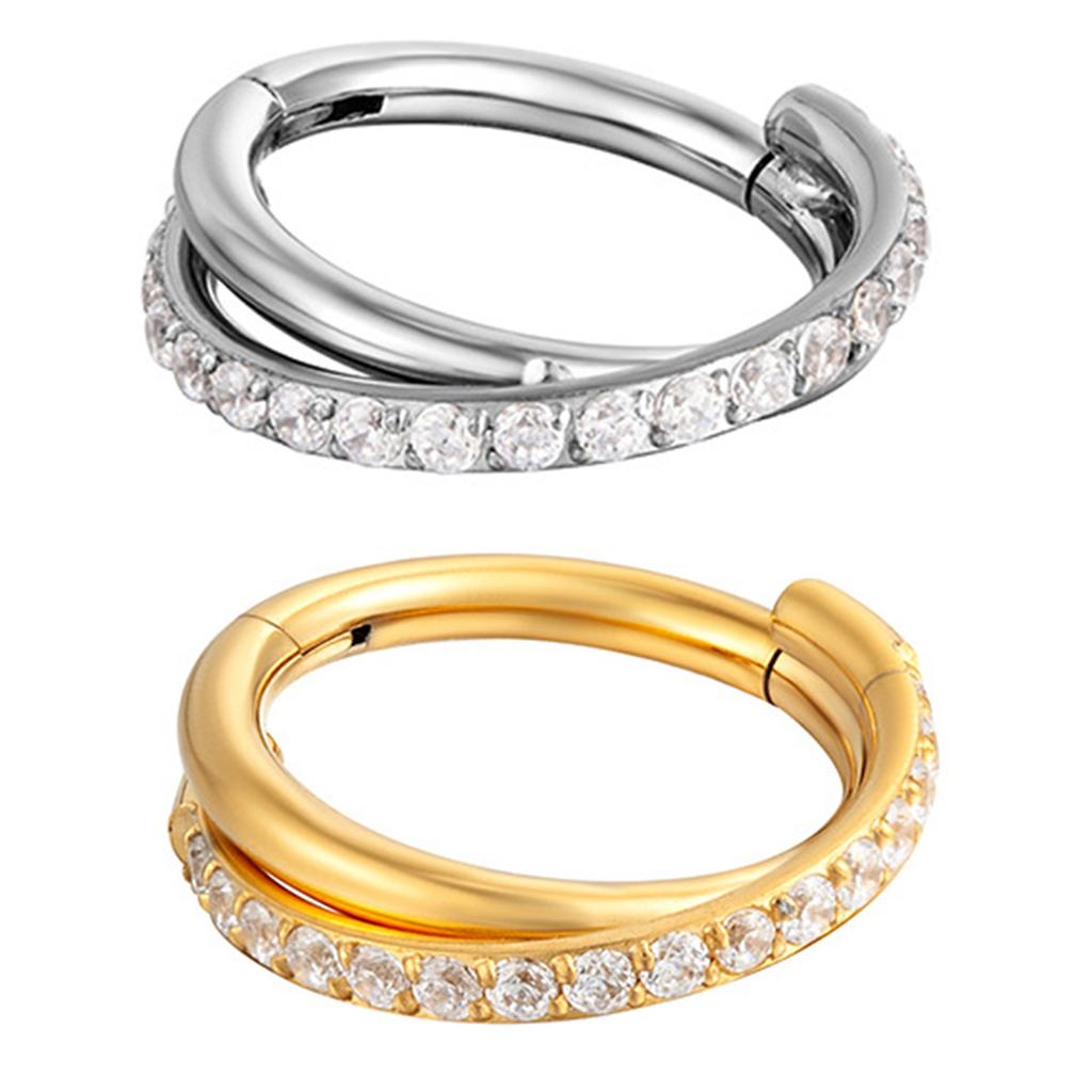 Titanium Steel Nose Rings Cartilage Hoop Earring Elegant Body Piercing Rings Unique Fashion Nose Statement for Women