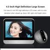 3MP WiFi Smart Tuya Peephole 5000mAh Doorbell Door Eye Camera Infrared Alexa Google Video Domofon Door Cameras Home Security
