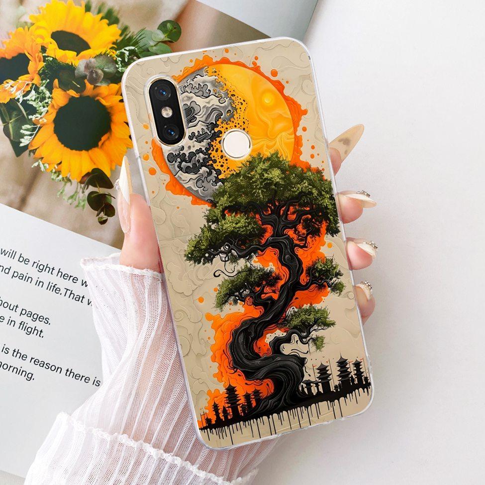 Transparent For Xiaomi Mi 8 Case Cover Luxury Fashion Butterfly Funny Cute Painted Casing M1803E1A