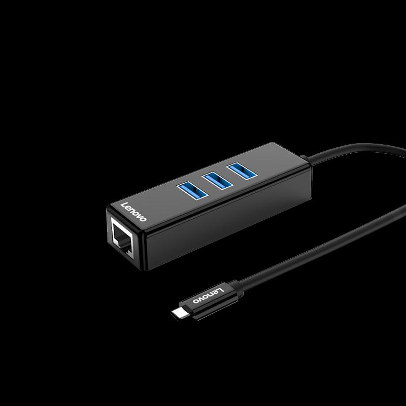 Lenovo C625 Type-C to 3x USB and Ethernet Hub