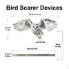 Reflective Raptor Decoy Humane Fake Avian Double-Sided Decoration