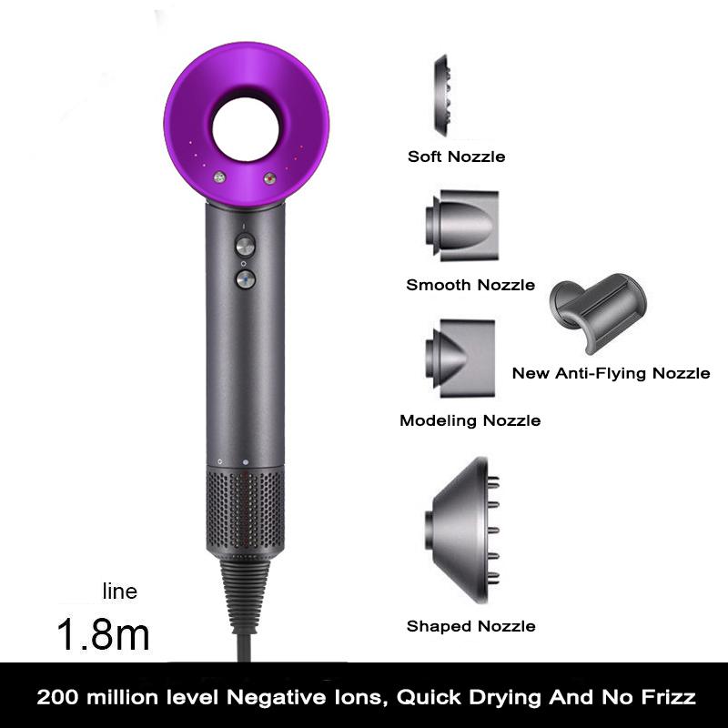 Blattloser Haartrockner Negative Lon Hair Care Professinal Quick Dry 220V Home Leistungsstarker Haartrockner Constant Anion Electric Blow Dryer