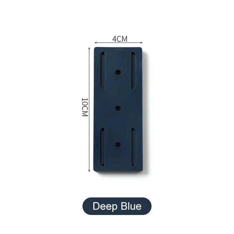 1Pc Wall-Mounted Plug Fixer Sticker Punch-free Home Self-Adhesive Socket Fixer Cable Wire Organizer Seamless Power Strip Holder