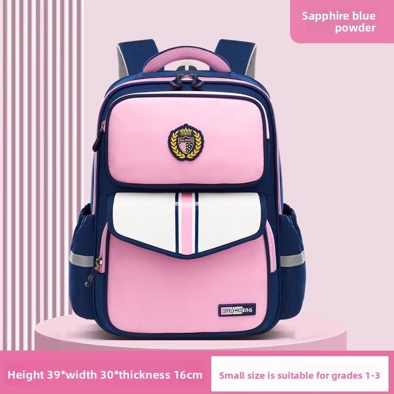 

Oxford Fabric Kids School Backpack With Breathable Waterproof Durable Design For Children Ages 6 To 12 Pink Small