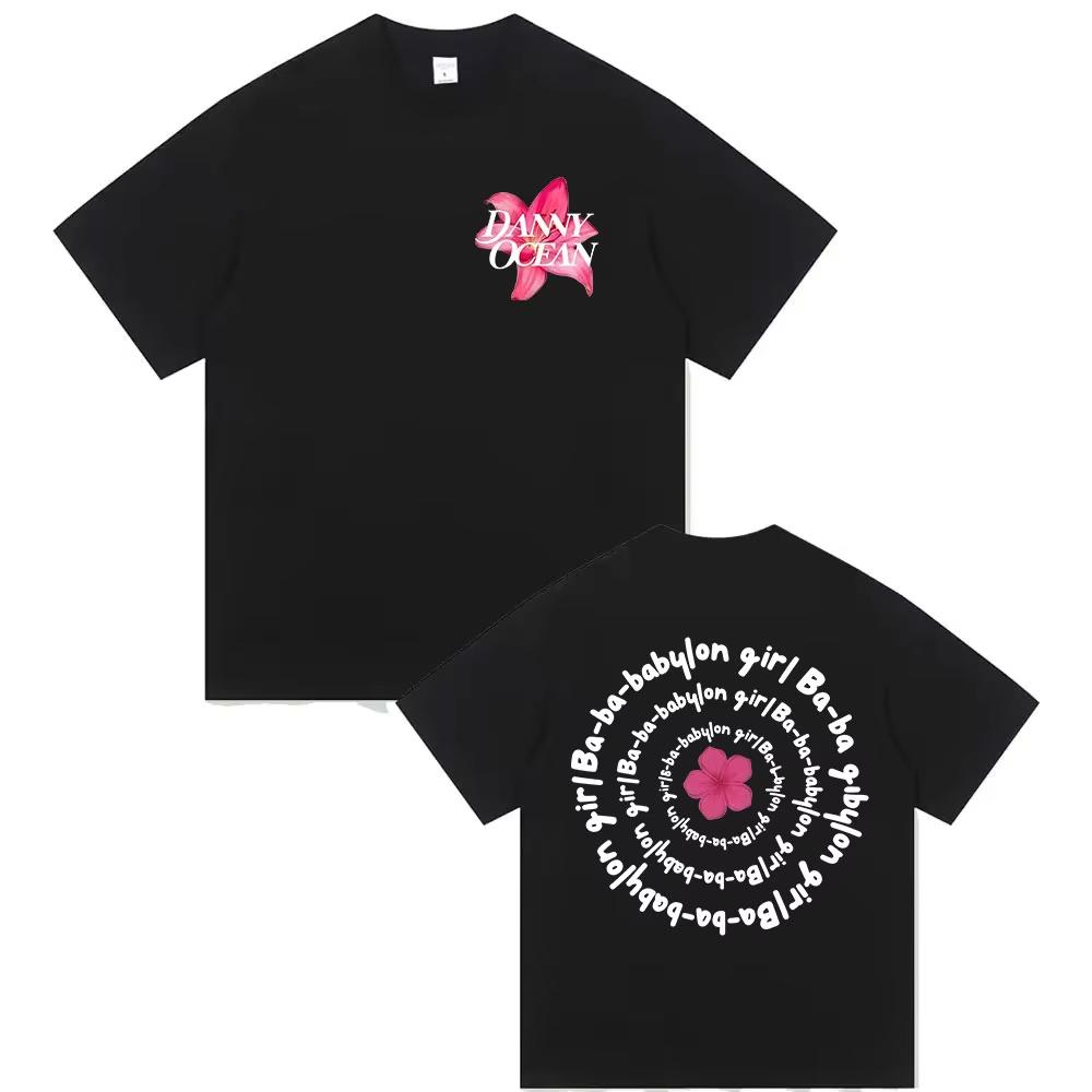 Singer Danny Ocean Babylon Girl Tour 2026 Fans Gift T Shirts Unisex Women Summer Fashion Harajuku Vintage pure Cotton Tshirt