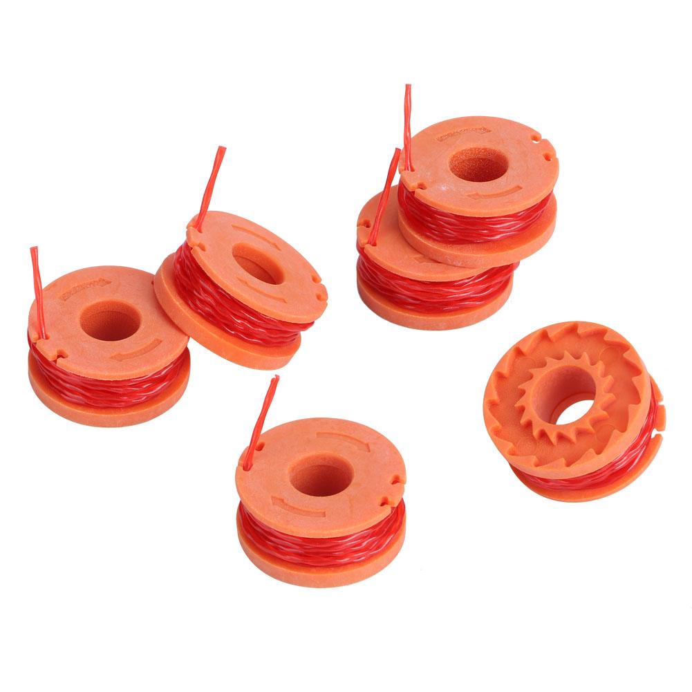 6Pcs Trimmer Lawn Mover Spool String Line Accessory Fit for Worx WA0010 Strimmer