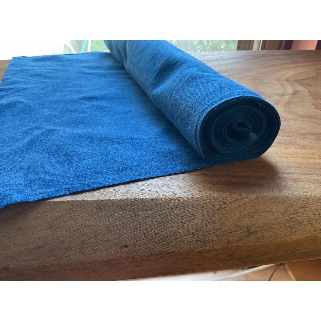 Used Indigo Dye, Hand-dyed Fabric, Tenugui (hand Towel), Unbleached Cotton, Approx. 3m, Noren (shop Curtain)