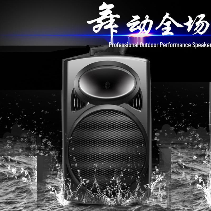 12-Inch Portable Bluetooth Speaker with High Volume for Outdoor Events and Karaoke