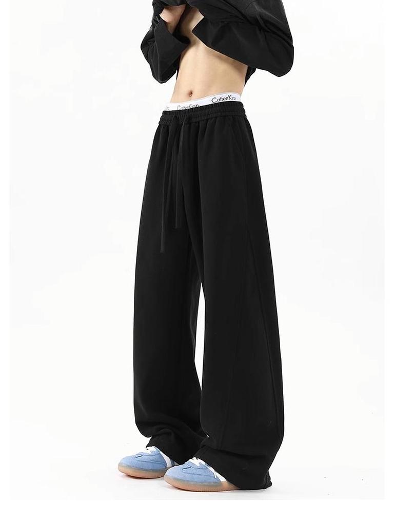 Pantaloni de trening sport Kukri pentru bărbați, grei, cu picior larg - Pantaloni lungi anti-scămoșare pentru toamnă