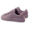 Puma Basket Heart Bio Hacking Synthetic Leather Casual Durable Lightweight Low Top Sneakers Women Sneakers Purple 369223-02