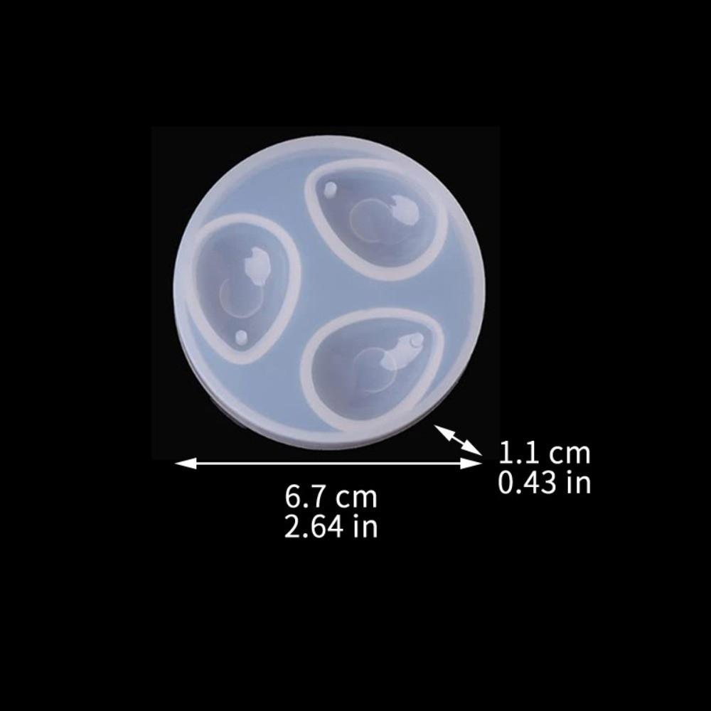 Water Drop Shape Pendant Mold Gem Design Flexibility Teardrop Silicone Mold High Transparency Easy Clean Resin Jewelry Mold