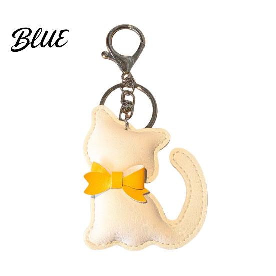 Bag Hanging Keychain Pendant Imitation Leather Simulated Cat Toy Shape