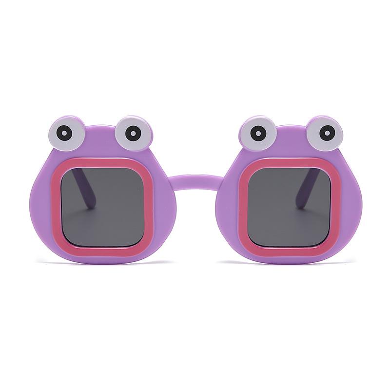 7335 Children'S Funny Frog-Shaped Sunglasses, Cute Baby Boys And Girls Cartoon Sunglasses Fashion Glasses
