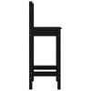 vidaXL Barstühle 2 Stk. Schwarz 40x41,5x112 cm Massivholz Kiefer