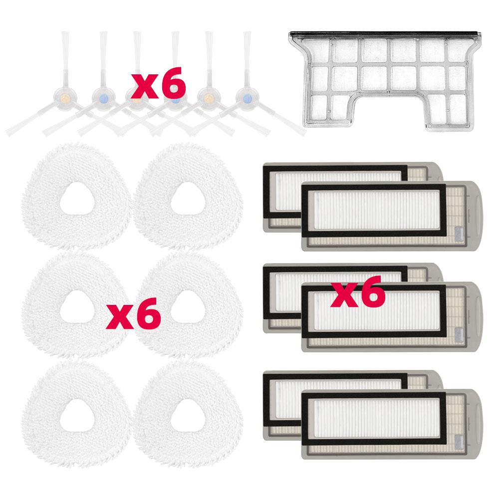 Für Narwal T10 J1 J2 Roboter-Staubsauger Seitenbürstenmodul Primärfilter Staubbehälter Zubehör Ersatzteil-Set