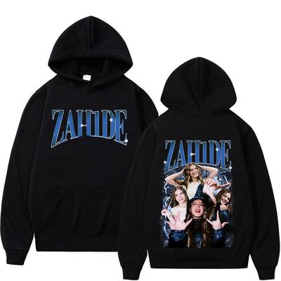 Zahide Merch Mikiny s oboustranným potiskem Pánské Dámské Módní Hip Hopové Pulovry Neformální Fleecové Nadměrné Vintage Estetické Mikiny