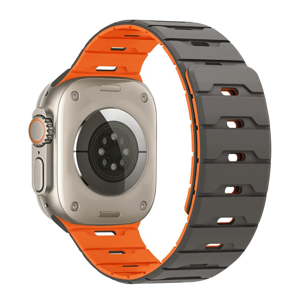 Magnetyczny pasek do Apple Watch Ultra 3/2 49mm 38 40mm 45mm 46mm 44 41mm sportowy pasek do iWatch 11 10 9 8 7 6 SE silikonowa bransoleta