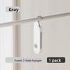 Portable Folding Clothes Hanger with Seven Holes Travel Multi Function Drying Rack for Hotel Business Trip Compact Space Saving Design