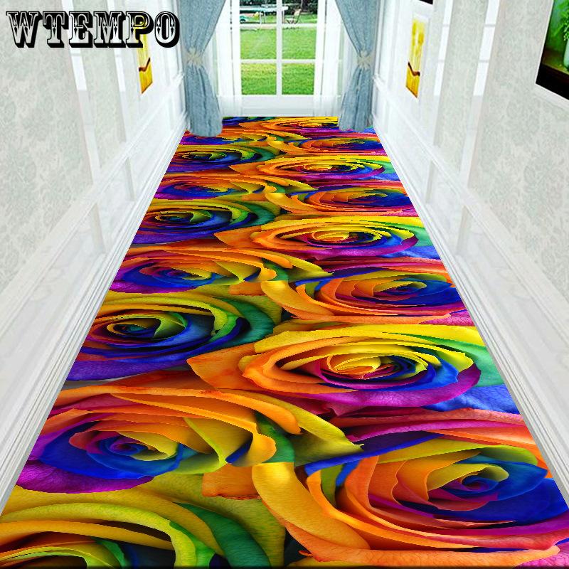 

Ковер Напольный коврик Прихожая Коридор Лестница 3D Длинная полоса Домашний ковер Отель 100*300cm
