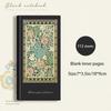 Vintage Style Hardcover Notebook with Thickened Horizontal Inner Pages, Portable and Cute Cat Notebook