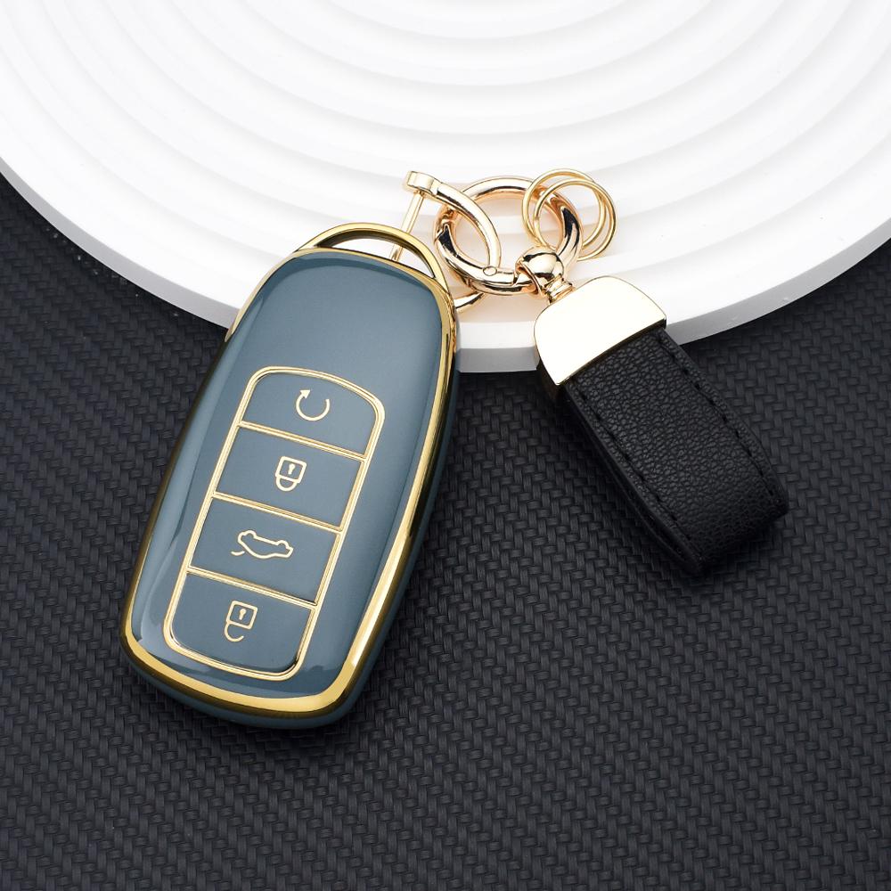 For Chery Tiggo 8 Pro Tiggo 8Plus New 5 Plus 7 Pro 4 Tiggo 4 5X 7 Pro 8 Exeed Txl Tx Lx Tpu Shell Fob Holder Car Key Case Cover