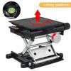 Black Squared Rotatable Lifting Table Heavy Duty Stable Durable Lifting Jacks For Laboratory Home Use Tools