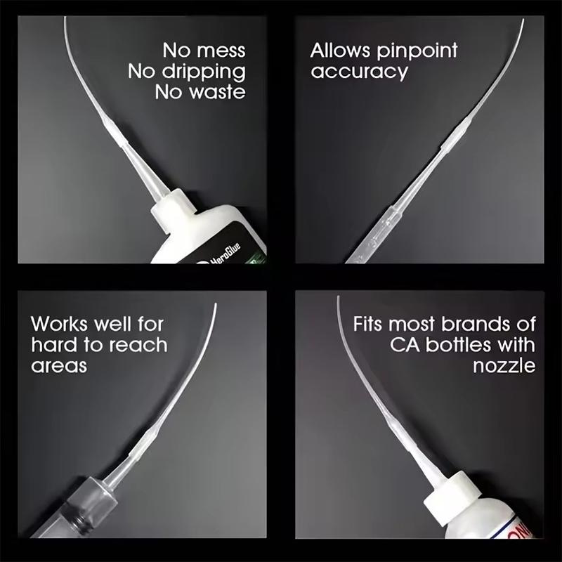 100 ks 8/12 cm Přesné aplikační nástavce na lepidlo pro řemesla a laboratorní dávkování Univerzální kapátko 502 Lepidlo Prodlužovací bodkovací trubička