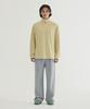 Semi-Wide Signature Symbol Sweatpants Melange Gray