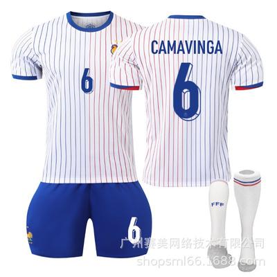Europacup Uit Nr. 10 Mbappe 8 Meni 7 Grizmangiru Voetbalshirt Set