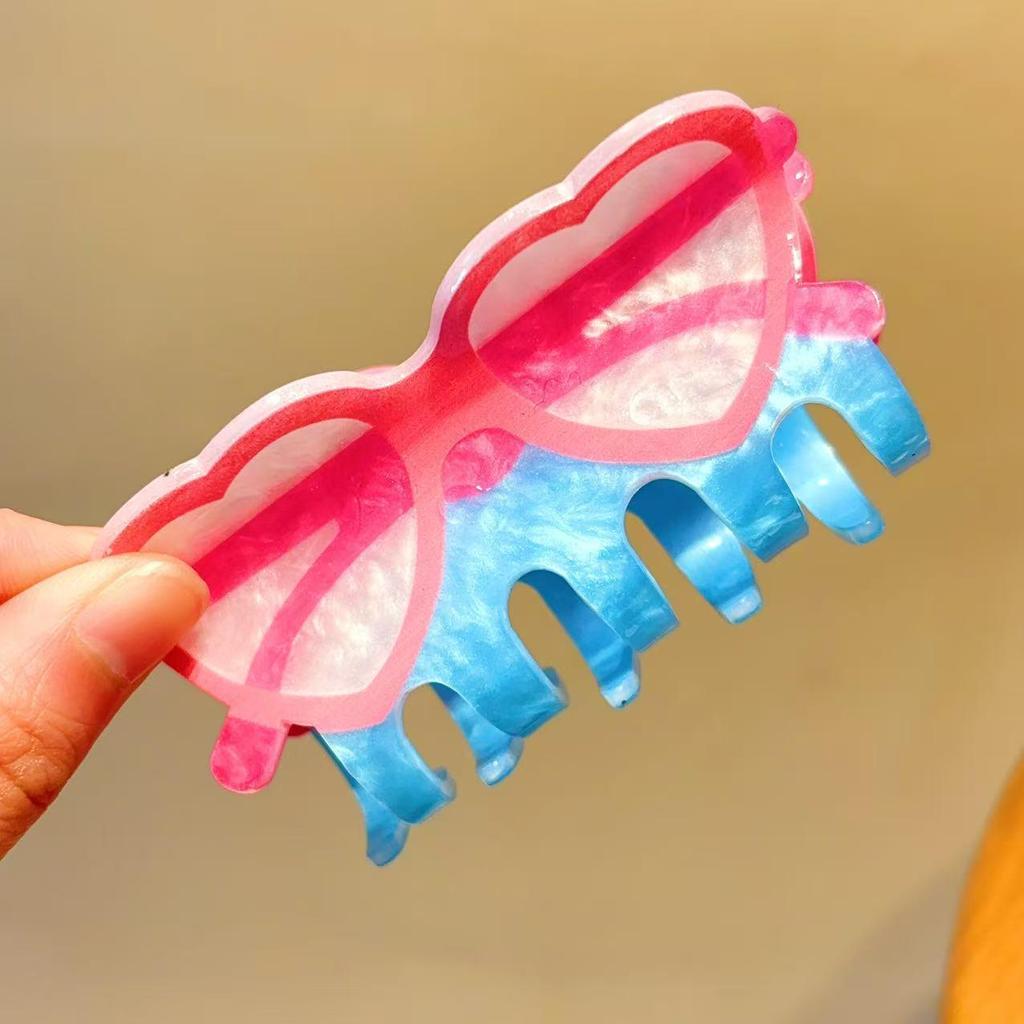 Double-Sided Imitation Acetate Hairpin, Animal Claw Clip, Versatile Shark Clip for Hair