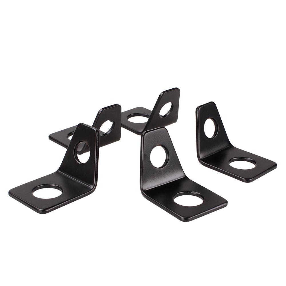 Car Modification Accessories Seat Belt Iron Plate Holder 90 Degree Angle Bracket Kit L-shaped Mounting Bracket