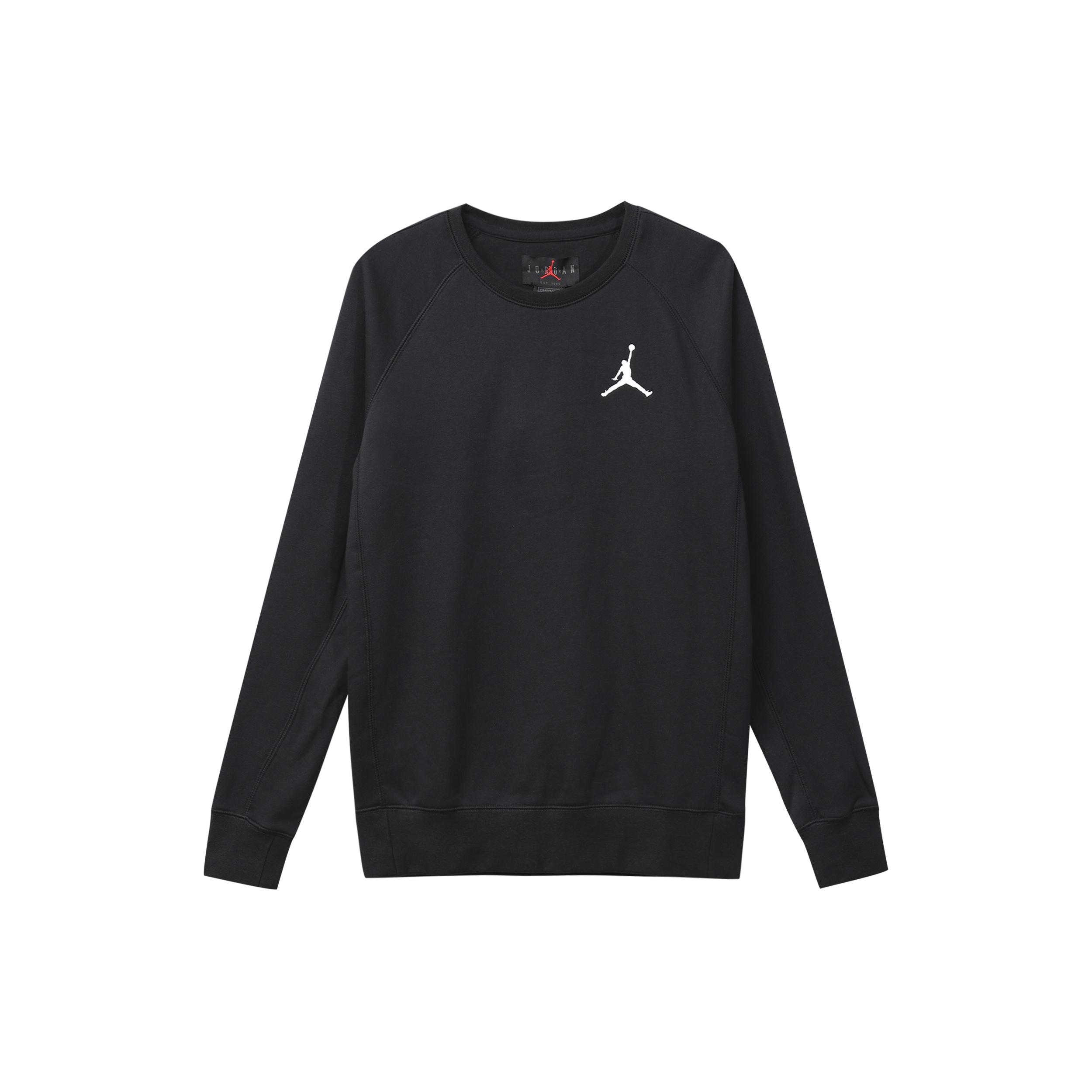 Air Jordan Fleece Lined Stay Warm Sports Round Neck Pullover Black Men s DC6716-010 M