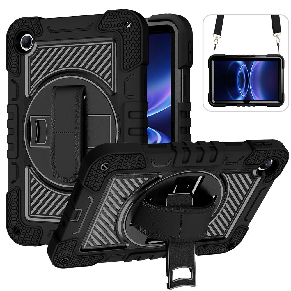 Rotate Stand Tablet Cases for 9.7'' Xiaomi Redmi Pad 2 SE/Poco Pad C1/Redmi Pad 2 9.7 Case Cover Shockproof Silicone+PC Shell